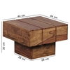 Picture of Solid Wood Sheesham Grooves Small Coffee Table