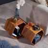 Picture of Solid Wood Hexagonal Shaped Set Of Table