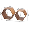 Picture of Solid Wood Hexagonal Shaped Set Of Table