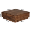 Picture of Solid Wood Sheesham Low Height Square Coffee Table