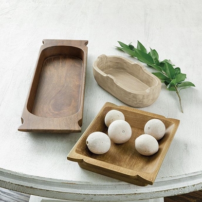 Picture of Solid Wood Serving Bowls