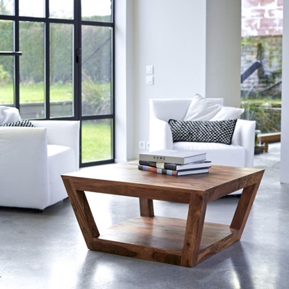 Picture of Solid Wood Sheesham Prism Coffee Table