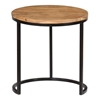 Picture of Chelli Solid Wood Nested Side Table In Natural & Metal Finish