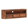 Picture of Solid Wood Sheesham Tv Unit With 3 Drawers And 1 Open Compartment