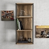 Picture of Solid Wood Sheesham Wall Shelf With 2 Iron Frame