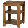 Picture of Solid Wood  Sheesham Side Table with  Storage