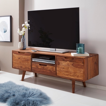 Picture of Solid Wood Sheesham TV Cabinet Supported By Four Robust Legs