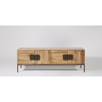 Picture of Soild Wood Raen Tv Unit With Iron Legs