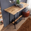 Picture of Solid Wood Console Table With Iron And Heavy Top