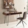 Picture of Solid Wood Sheesham Retro Design Desk With Iron Legs