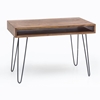 Picture of Solid Wood Sheesham Retro Design Desk With Iron Legs