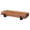 Picture of Aron Solid Wood Sheesham Coffee Table With Iron Base