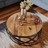 Picture of Solid Wood And Iron Ring Coffee Table