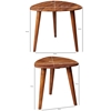 Picture of Richelo Solid Wood Nested Side Table In Honey Oak Finish