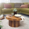 Picture of Solid Wood Sheesham Centre Table With Round Top And Base