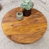 Picture of Solid Wood Sheesham Centre Table With Round Top And Base