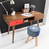 Picture of Solid Wood Sheesham Retro Design Desk With 2 Drawer