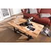 Picture of Mix Wood Coffee Table With Iron Legs