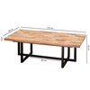 Picture of Mix Wood Coffee Table With Iron Legs