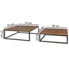 Picture of Solid Wood Sheesham Set Of 2 Side Nesting Coffee Table