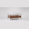 Picture of Solid Wood Mockay Coffee Table With Glass Top