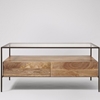 Picture of Solid Wood Mockay Coffee Table With Glass Top