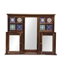 Picture of Siramika Sheesham Wood Wall Shelf With Mirror