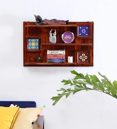 Picture of Siramika Sheesham Wood Floating Wall Shelf