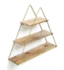 Picture of T Iron And Wood Triangle Wall Shelf