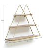 Picture of T Iron And Wood Triangle Wall Shelf