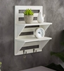 Picture of Mango Wood Floating Wall shelf in White Colour