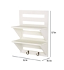 Picture of Mango Wood Floating Wall shelf in White Colour