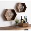 Picture of Hexagonal Wood Shelf Set of 3