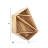 Picture of Solid Wood Set Of 4 Geo Shelf