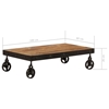 Picture of Solid wood and iron wheel design coffee table