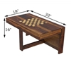 Picture of Solid wood sheesham coffee table with set of stool