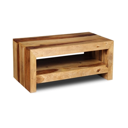 Picture of Solid wood sheesham cuby coffee table