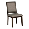 Picture of Benjara 20" Transitional Solid Wood and Fabric Side Chair in Gray