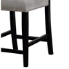 Picture of Benjara 24" Transitional Wood Counter Stool with Footrest in Gray