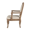 Picture of Comfort Pointe Pearce Chestnut Finish Wood Carved Accent Chair