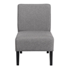 Picture of Costway Chair without armrests in fabric with curved backrest, Chairs ideal for living room and bedroom, Gray