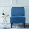 Picture of Riyon Upholstered armchair with  wide seat, Blue