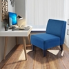 Picture of Riyon Upholstered armchair with  wide seat, Blue