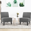 Picture of Riyon Upholstered armchair with  wide seat, Gray