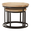 Picture of Boho Chic Mango Wood and Metal Furniture Nesting Tables