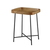 Picture of Convenience Concepts Lunar End Table in Espresso Wood Finish with X Legs