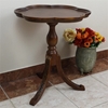 Picture of International Caravan Windsor Scalloped Round Table in Walnut