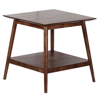 Picture of Porter Designs Portola Solid Acacia Wood End Table - Brown