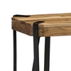 Picture of Ryegate Natural Live Edge Solid Wood with Metal 2-Shelf End Table in Natural