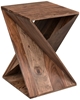 Picture of Daye Solid Wood Side Table In Rustic Teak Finish